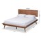 Baxton Studio Karine Mid-Century Walnut Brown Finished Wood Full Size Platform Bed 156-9800-9801 - alternate 10